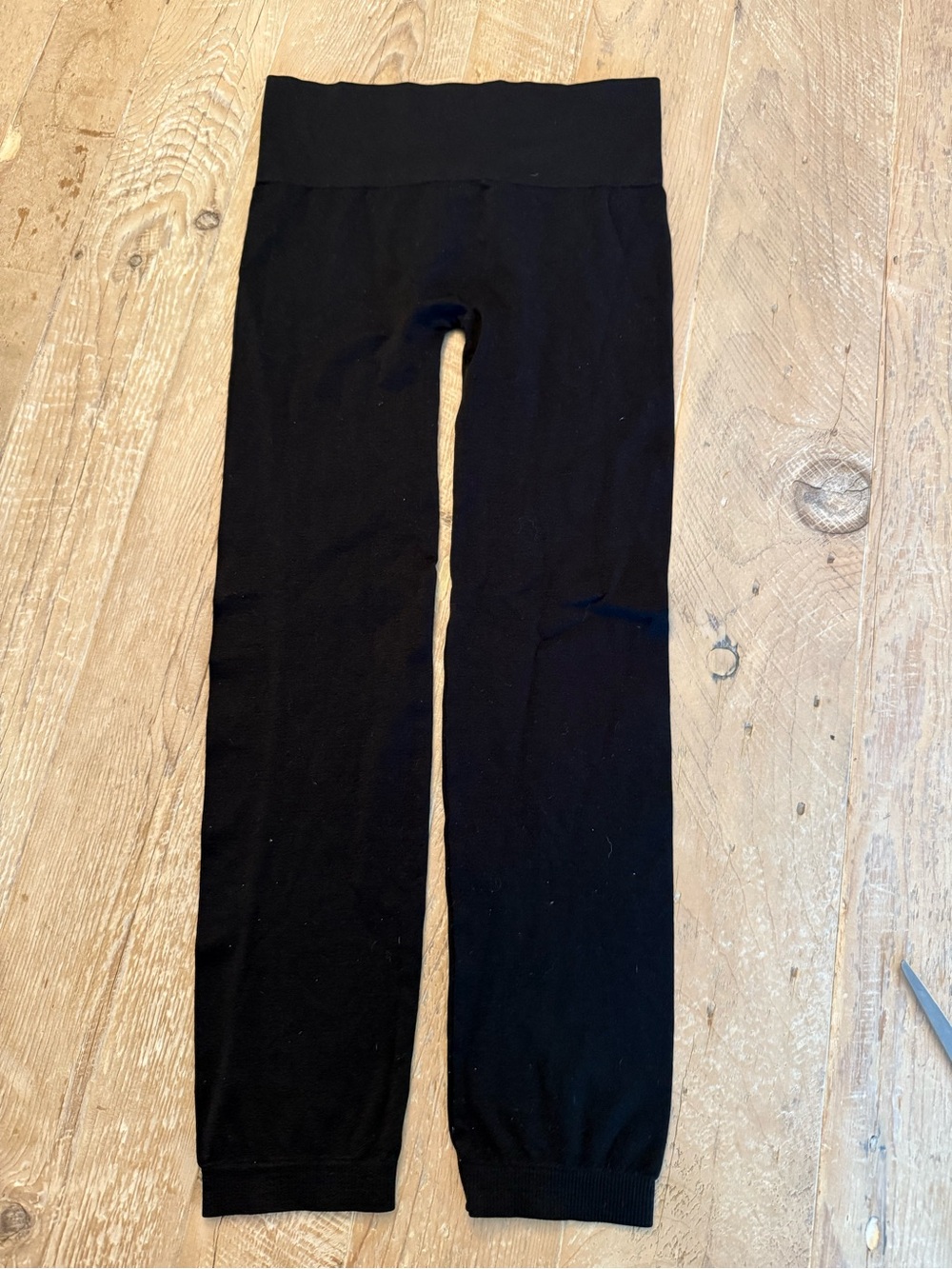 bebe Black High-Waist Pull-On Leggings L